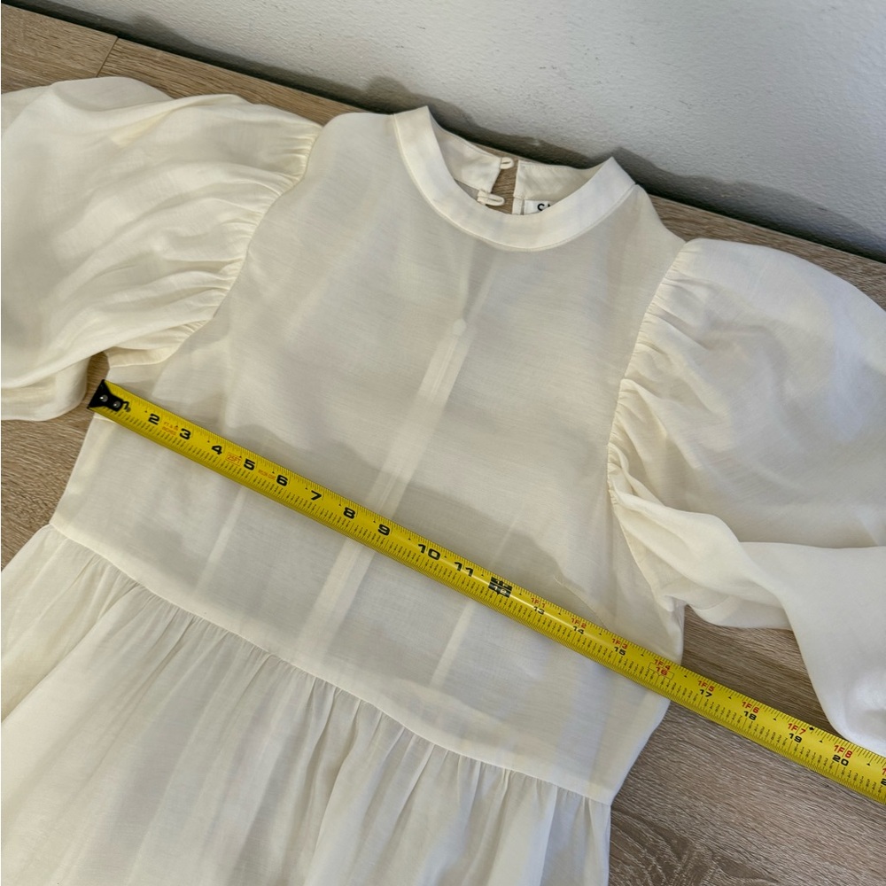 SNIDEL Dress Ivory Bell Sleeve Romantic Victorian Peasant Dress Women’s Sz OS - Picture 11 of 11